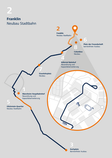 Baumaßnahme auf FRANKLIN im Rahmen des Konversionsnetz Mannheim