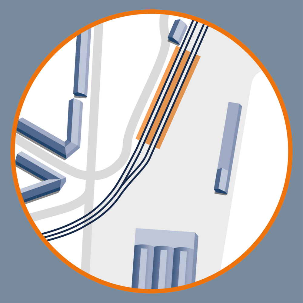 Infografik Baumaßnahme Käfertal Bahnhof